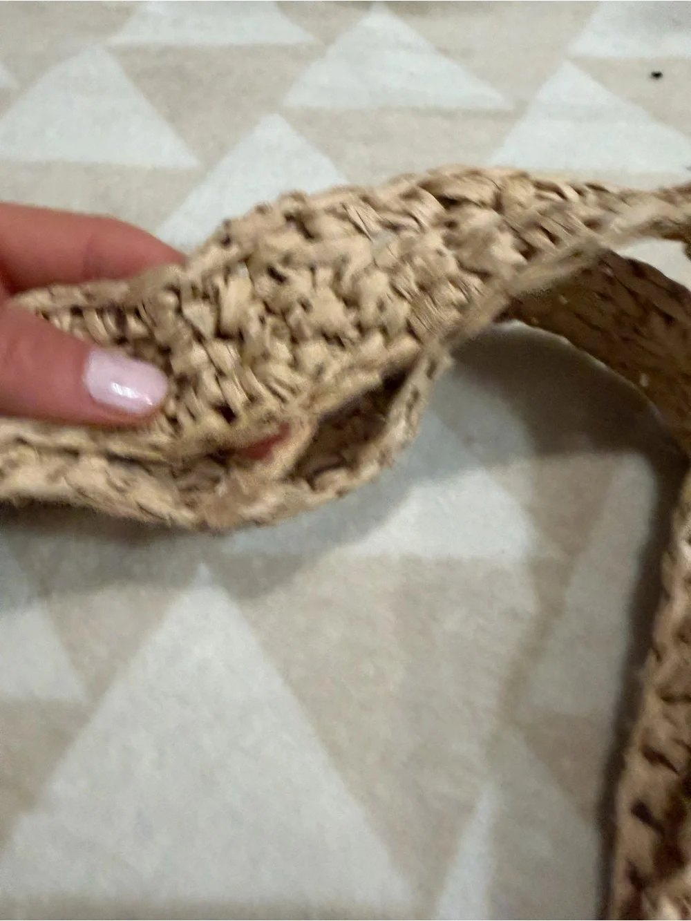 J crew toasted raffia Packable straw tote bag